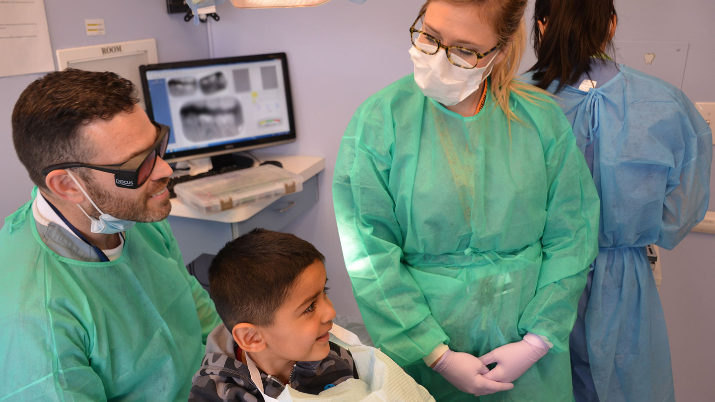 DenMat provides the Children’s Dental Center of Greater Los Angeles with quarterly product donations